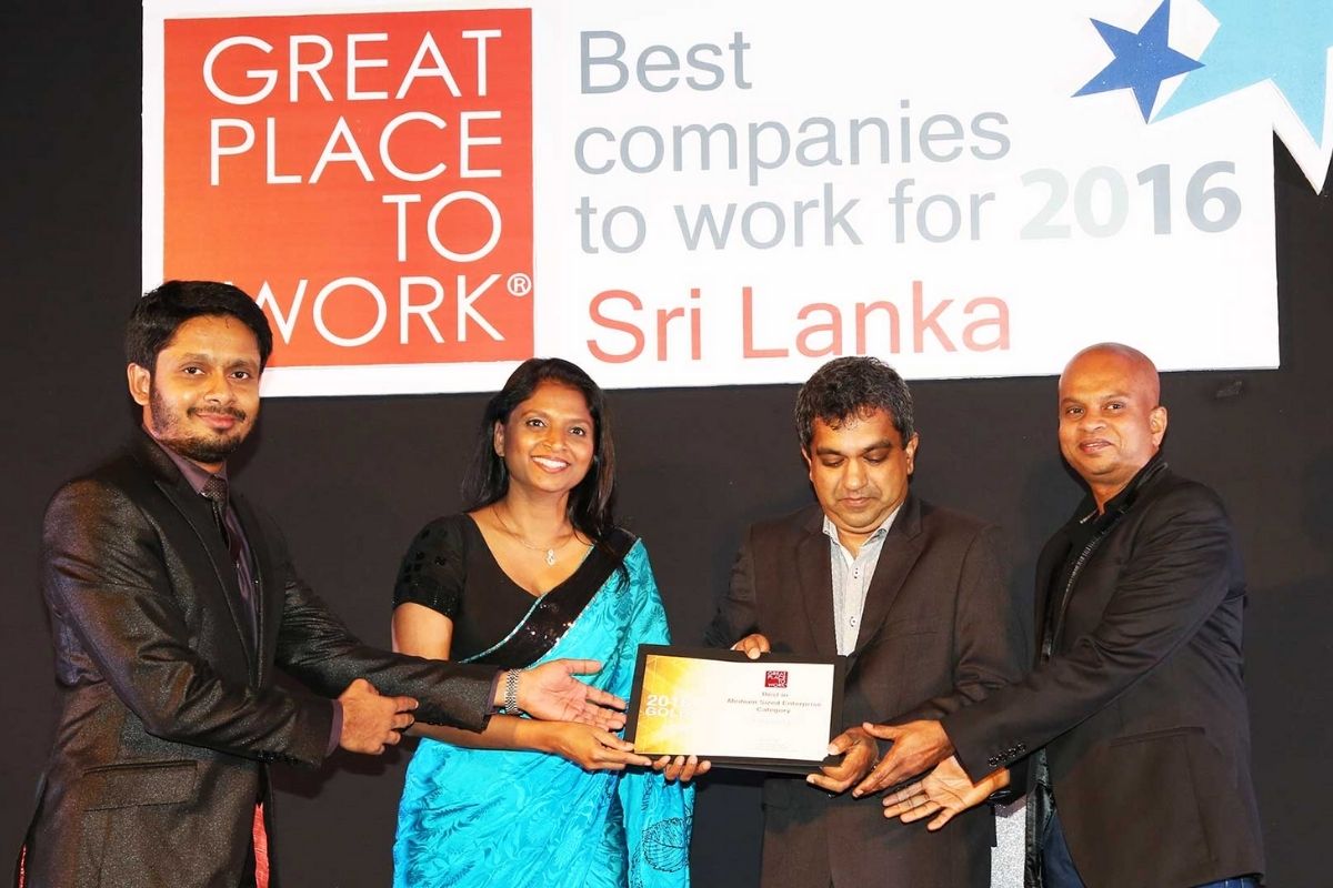 GREAT PLACE TO WORK IN SRI LANKA FOR 2016