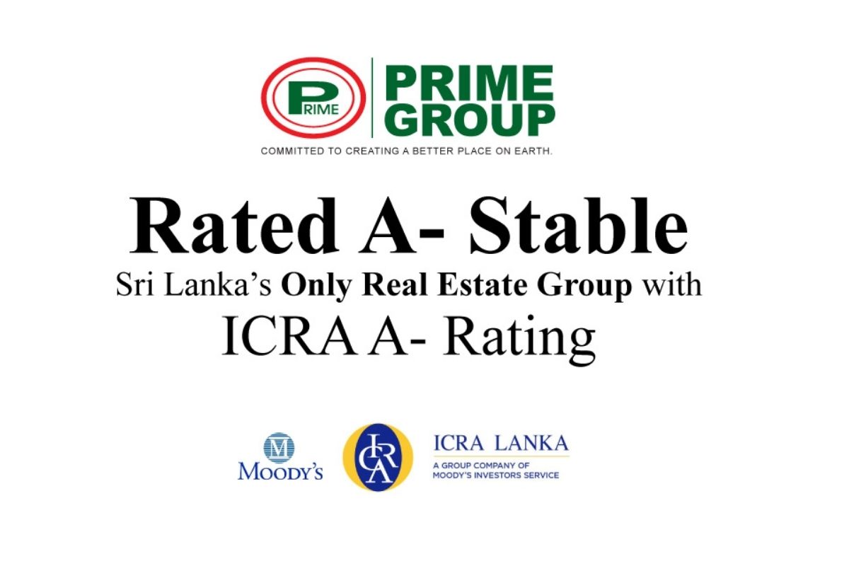 PRIME GROUP SETS BENCHMARK FOR REAL ESTATE INDUSTRY WITH CREDIT RATING OF A- STABLE