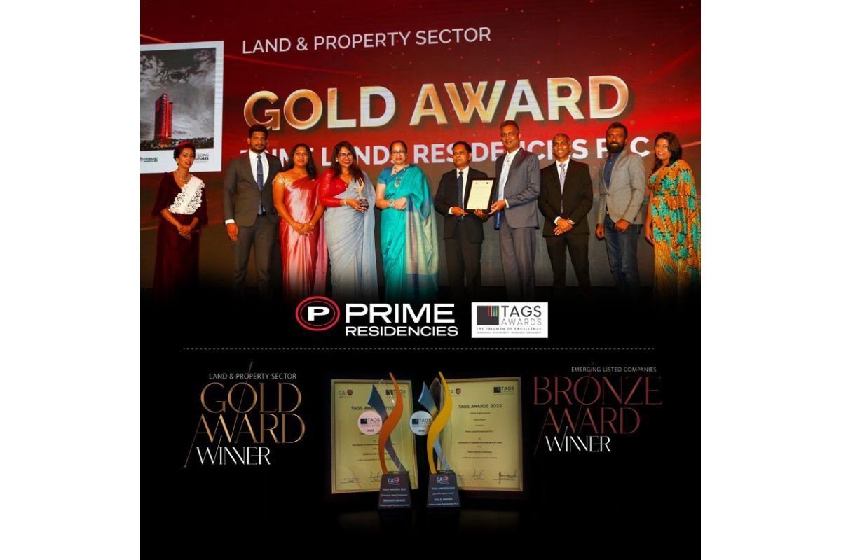 Prime Wins Gold in Land and Property Sector at TAGS Awards 2022